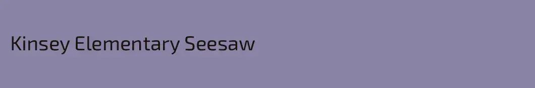 Kinsey Elementary Seesaw